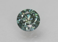 CERTIFIED 0.45 CARAT GREEN BLUE VVS2 ROUND BRILLIANT NATURAL LOOSE DIAMOND FOR RING 4.75MM  *360 REAL VIDEO & IMAGES