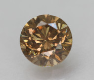 CERTIFIED 1.01 CARAT YELLOW BROWN VS1 ROUND BRILLIANT NATURAL LOOSE DIAMOND FOR RING 6.1MM  *360 REAL VIDEO & IMAGES