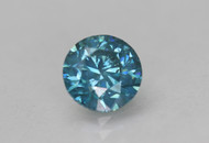 CERTIFIED 1.00 CARAT VIVID BLUE VS2 ROUND BRILLIANT NATURAL LOOSE DIAMOND 6.28MM  *360 PROFESSIONAL VIDEO & IMAGES