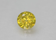 0.50 CARAT FANCY VIVID YELLOW SI3 ROUND BRILLIANT NATURAL LOOSE DIAMOND FOR RING 4.83MM *360 PROFESSIONAL VIDEO & IMAGES