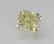 Certified 0.48 Carat Fancy Yellow VS2 Cushion Shape Natural Loose Diamond 4.2x3.63mm   *360 PROFESSIONAL VIDEO & IMAGES