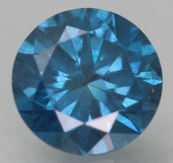 CERTIFIED 0.57 CARAT VIVID BLUE VS2 ROUND BRILLIANT NATURAL LOOSE DIAMOND 5.25MM   *360 PROFESSIONAL VIDEO & IMAGES