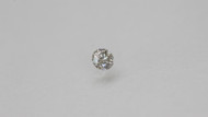 0.14 Carat Fancy Silver Round Brilliant Natural Earth Mined Loose Diamond 3.37mm *REAL IS RARE, REAL IS A DIAMOND