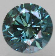 CERTIFIED 0.50 CARAT VIVID BLUE VVS2 ROUND BRILLIANT NATURAL EARTH MINED DIAMOND 5MM  *360 PROFESSIONAL VIDEO & IMAGES