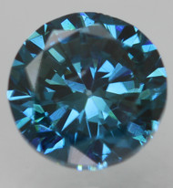 CERTIFIED 0.50 CARAT VIVID BLUE VS1 ROUND BRILLIANT NATURAL EARTH MINED LOOSE DIAMOND 4.9MM  *360 REAL VIDEO & IMAGES