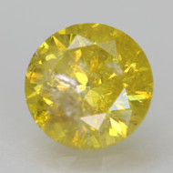 1.01 CARAT FANCY VIVID YELLOW ROUND BRILLIANT NATURAL EARTH MINED LOOSE DIAMOND FOR RING 6.22MM *360 VIDEO & IMAGES