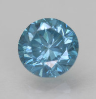 CERTIFIED 1.00 CARAT VIVID BLUE VS2 ROUND BRILLIANT NATURAL EARTH MINED LOOSE DIAMOND 6.21MM  *360 REAL VIDEO & IMAGES