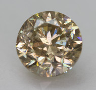 CERTIFIED 2.01 CARAT BROWN YELLOW SI1 ROUND BRILLIANT NATURAL EARTH MINED LOOSE DIAMOND 7.64MM  *360 REAL VIDEO & IMAGES