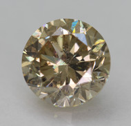 CERTIFIED 2.02 CARAT BROWN YELLOW VS1 ROUND BRILLIANT NATURAL EARTH MINED LOOSE DIAMOND 7.66MM  *360 REAL VIDEO & IMAGES