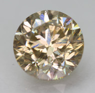 CERTIFIED 2.10 CARAT YELLOW BROWN VS1 ROUND BRILLIANT NATURAL EARTH MINED LOOSE DIAMOND 7.8MM  *360 REAL VIDEO & IMAGES