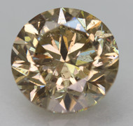 CERTIFIED 2.52 CARAT BROWN YELLOW VS1 ROUND BRILLIANT NATURAL EARTH MINED LOOSE DIAMOND 8.45MM  *360 REAL VIDEO & IMAGES