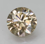 CERTIFIED 1.13 CARAT BROWN YELLOW VS2 ROUND BRILLIANT NATURAL EARTH MINED LOOSE DIAMOND 6.58MM  *360 REAL VIDEO & IMAGES