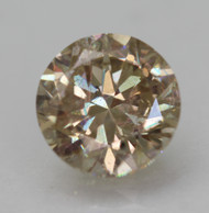 CERTIFIED 1.01 CARAT YELLOW BROWN VS1 ROUND BRILLIANT NATURAL EARTH MINED LOOSE DIAMOND 6.2MM  *360 REAL VIDEO & IMAGES