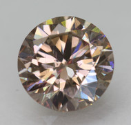CERTIFIED 1.57 CARAT FANCY BROWN VVS2 ROUND BRILLIANT NATURAL EARTH MINED LOOSE DIAMOND 7.38MM  *360 REAL VIDEO & IMAGES