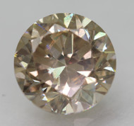 CERTIFIED 1.02 CARAT YELLOW BROWN VVS1 ROUND BRILLIANT NATURAL EARTH MINED LOOSE DIAMOND 6.21MM  *360 REAL VIDEO & PICS