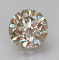 CERTIFIED 1.13 CARAT YELLOW BROWN VS1 ROUND BRILLIANT NATURAL EARTH MINED LOOSE DIAMOND 6.52MM  *360 REAL VIDEO & IMAGES