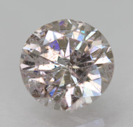 Certified 0.99 Carat Fancy Light Pink SI2 Round Brilliant Natural Earth Mined Loose Diamond 6.46mm  * REAL VIDEO & PICS