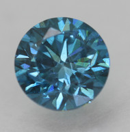 CERTIFIED 0.46 CARAT VIVID BLUE VVS2 ROUND BRILLIANT NATURAL EARTH MINED LOOSE DIAMOND 4.78MM  *360 REAL VIDEO & IMAGES