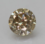 CERTIFIED 1.01 CARAT BROWN YELLOW VS1 ROUND BRILLIANT NATURAL EARTH MINED LOOSE DIAMOND 6.08MM  *360 REAL VIDEO & IMAGES