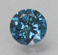 CERTIFIED 0.50 CARAT VIVID BLUE VS1 ROUND BRILLIANT NATURAL EARTH MINED LOOSE DIAMOND 4.95MM  *360 REAL VIDEO & IMAGES