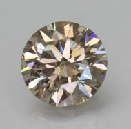 CERTIFIED 1.04 CARAT YELLOW BROWN VVS2 ROUND BRILLIANT NATURAL EARTH MINED LOOSE DIAMOND 6.46MM  *360 REAL VIDEO & PICS