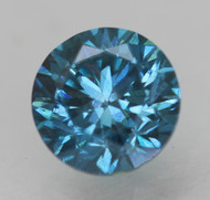 CERTIFIED 0.52 CARAT VIVID BLUE VS1 ROUND BRILLIANT NATURAL EARTH MINED LOOSE DIAMOND 4.92MM  *360 REAL VIDEO & IMAGES