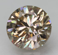 CERTIFIED 2.19 CARAT YELLOW BROWN VVS2 ROUND BRILLIANT NATURAL EARTH MINED LOOSE DIAMOND 8MM  *360 REAL VIDEO & IMAGES