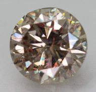 CERTIFIED 2.02 CARAT YELLOW BROWN VS2 ROUND BRILLIANT NATURAL EARTH MINED LOOSE DIAMOND 7.97MM  *360 REAL VIDEO & IMAGES