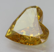 CERTIFIED 1.09 CARAT VIVID YELLOW VS2 HEART SHAPE NATURAL EARTH MINED LOOSE DIAMOND 8.18X7.75MM  *360 REAL VIDEO & PICS
