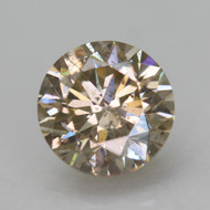 CERTIFIED 1.06 CARAT YELLOW BROWN VS1 ROUND BRILLIANT NATURAL EARTH MINED LOOSE DIAMOND 6.38MM  *360 REAL VIDEO & IMAGES