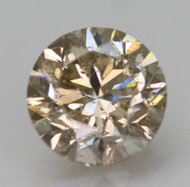 CERTIFIED 1.01 CARAT YELLOW BROWN VS2 ROUND BRILLIANT NATURAL EARTH MINED LOOSE DIAMOND 6.14MM  *360 REAL VIDEO & IMAGES
