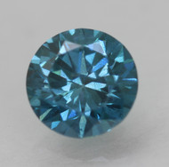 CERTIFIED 0.52 CARAT VIVID BLUE VVS2 ROUND BRILLIANT NATURAL EARTH MINED LOOSE DIAMOND 5.14MM  *360 REAL VIDEO & IMAGES