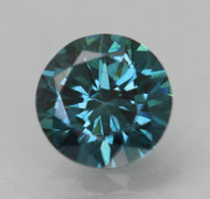 CERTIFIED 0.62 CARAT VIVID BLUE VVS2 ROUND BRILLIANT NATURAL EARTH MINED LOOSE DIAMOND 5.49MM  *360 REAL VIDEO & IMAGES