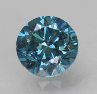 CERTIFIED 0.53 CARAT VIVID BLUE VVS2 ROUND BRILLIANT NATURAL EARTH MINED LOOSE DIAMOND 4.93MM  *360 REAL VIDEO & IMAGES