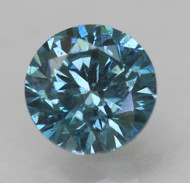 CERTIFIED 0.56 CARAT VIVID BLUE VS1 ROUND BRILLIANT NATURAL EARTH MINED LOOSE DIAMOND 5.16MM  *360 REAL VIDEO & IMAGES