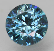 CERTIFIED 0.71 CARAT VIVID BLUE VS2 ROUND BRILLIANT NATURAL EARTH MINED LOOSE DIAMOND 5.56MM  *360 REAL VIDEO & IMAGES