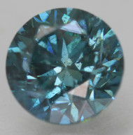 CERTIFIED 1.05 CARAT VIVID BLUE VS2 ROUND BRILLIANT NATURAL EARTH MINED LOOSE DIAMOND 6.15MM  *360 REAL VIDEO & IMAGES