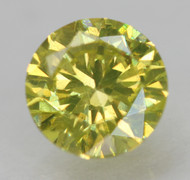 CERTIFIED 0.52 CARAT CANARY YELLOW VVS2 ROUND BRILLIANT NATURAL EARTH MINED LOOSE DIAMOND 5.06MM  *360 REAL VIDEO & PICS