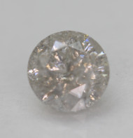 0.71 Carat Light Silver Round Brilliant Natural Earth Mined Loose Diamond 5.76mm *360 PROFESSIONAL VIDEO & IMAGES