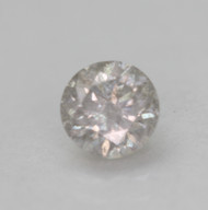 0.53 Carat Light Silver SI2 Round Brilliant Natural Earth Mined Loose Diamond 5mm *360 PROFESSIONAL VIDEO & IMAGES