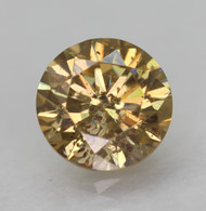 0.43 CARAT BROWN YELLOW SI2 ROUND BRILLIANT NATURAL EARTH MINED LOOSE DIAMOND 4.79MM *360 PROFESSIONAL VIDEO & IMAGES