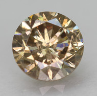 0.72 CARAT YELLOWISH BROWN SI1 ROUND BRILLIANT NATURAL EARTH MINED LOOSE DIAMOND 5.51MM *360 PROFESSIONAL VIDEO & IMAGES