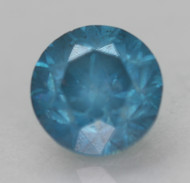 0.70 CARAT VIVID BLUE SI3 ROUND BRILLIANT NATURAL EARTH MINED LOOSE DIAMOND 5.3MM *360 PROFESSIONAL VIDEO & IMAGES