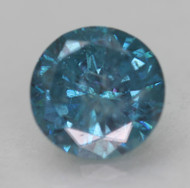 0.72 CARAT FANCY VIVID BLUE ROUND BRILLIANT NATURAL EARTH MINED LOOSE DIAMOND 5.74MM *360 PROFESSIONAL VIDEO & IMAGES