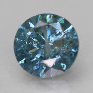 1.04 CARAT FANCY VIVID BLUE ROUND BRILLIANT NATURAL EARTH MINED LOOSE DIAMOND 6.39MM *360 PROFESSIONAL VIDEO & IMAGES