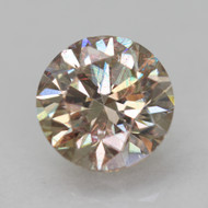 CERTIFIED 1.04 CARAT YELLOW BROWN VVS2 ROUND BRILLIANT NATURAL EARTH MINED LOOSE DIAMOND 6.31MM  *360 REAL VIDEO & PICS