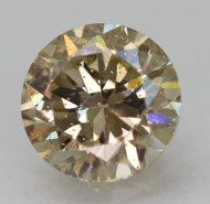 CERTIFIED 1.03 CARAT BROWN YELLOW VS1 ROUND BRILLIANT NATURAL EARTH MINED LOOSE DIAMOND 6.42MM  *360 REAL VIDEO & PICS