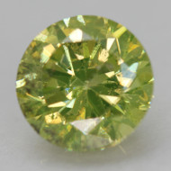 CERTIFIED 1.02 CARAT GREEN YELLOW VS2 ROUND BRILLIANT NATURAL EARTH MINED LOOSE DIAMOND 6.26MM  *360 REAL VIDEO & PICS