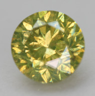 CERTIFIED 0.96 CARAT GREEN YELLOW VS2 ROUND BRILLIANT NATURAL EARTH MINED LOOSE DIAMOND 6.01MM  *360 REAL VIDEO & PICS