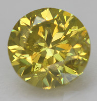 CERTIFIED 0.98 CARAT CANARY YELLOW SI1 ROUND BRILLIANT NATURAL EARTH MINED LOOSE DIAMOND 6.22MM  *360 REAL VIDEO & PICS